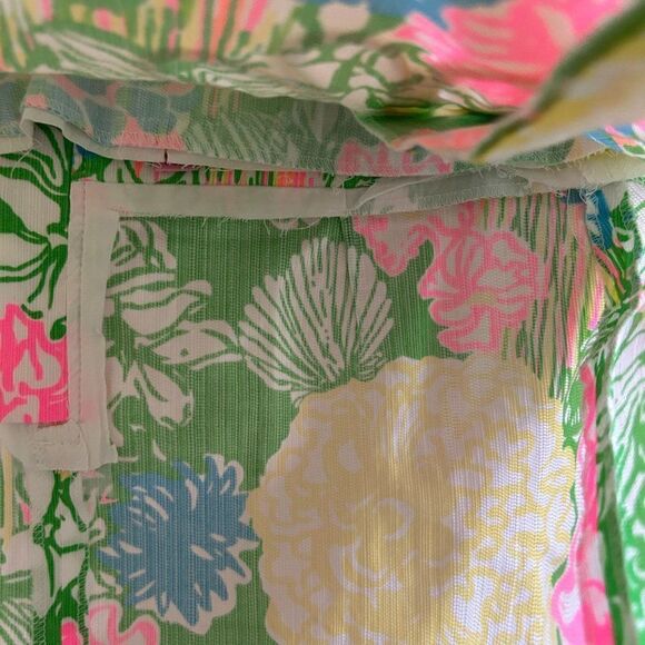 Lilly Pulitzer Size 0 Mini Skirt Zip Back Liner Removed Jasmine Skort - No Skort - Picture 8 of 15